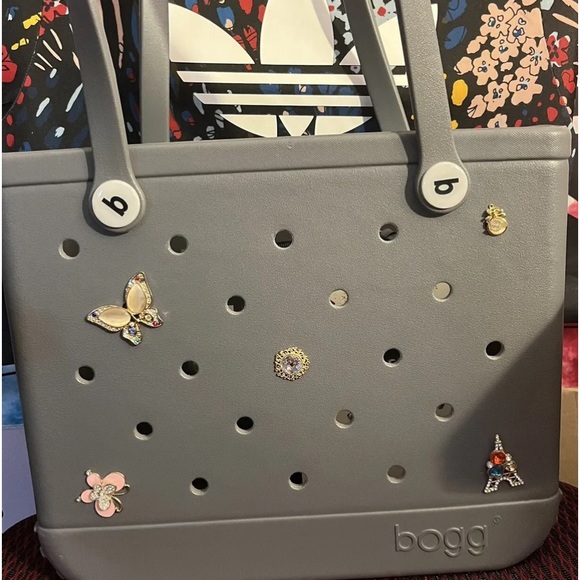 Original Small Baby Bogg Bag Fogg Gray Tote With